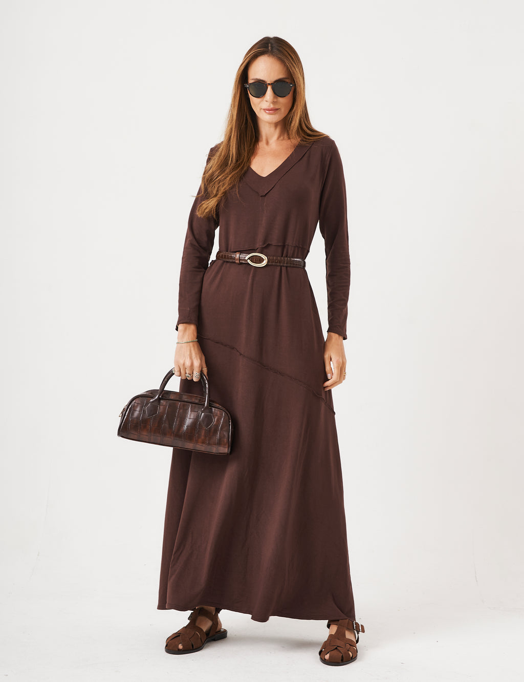 Vestido Emily Marrom