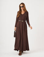 Vestido Emily Marrom