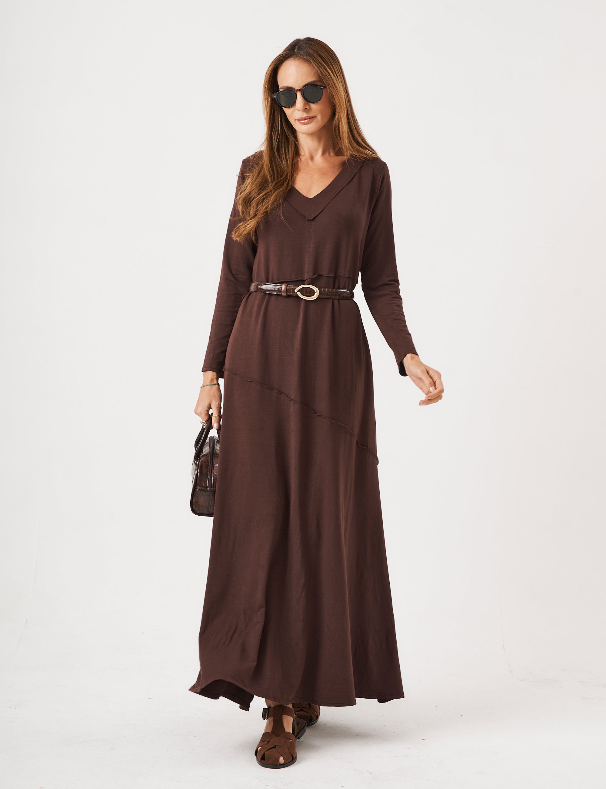 Vestido Emily Marrom
