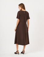 Vestido Olivia Linhas Marrom