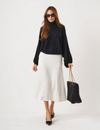 Poncho Tricot Preto