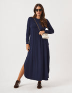 Vestido Longo Roma Marinho
