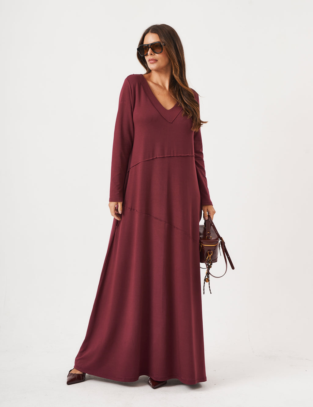 Vestido Emily Malbec
