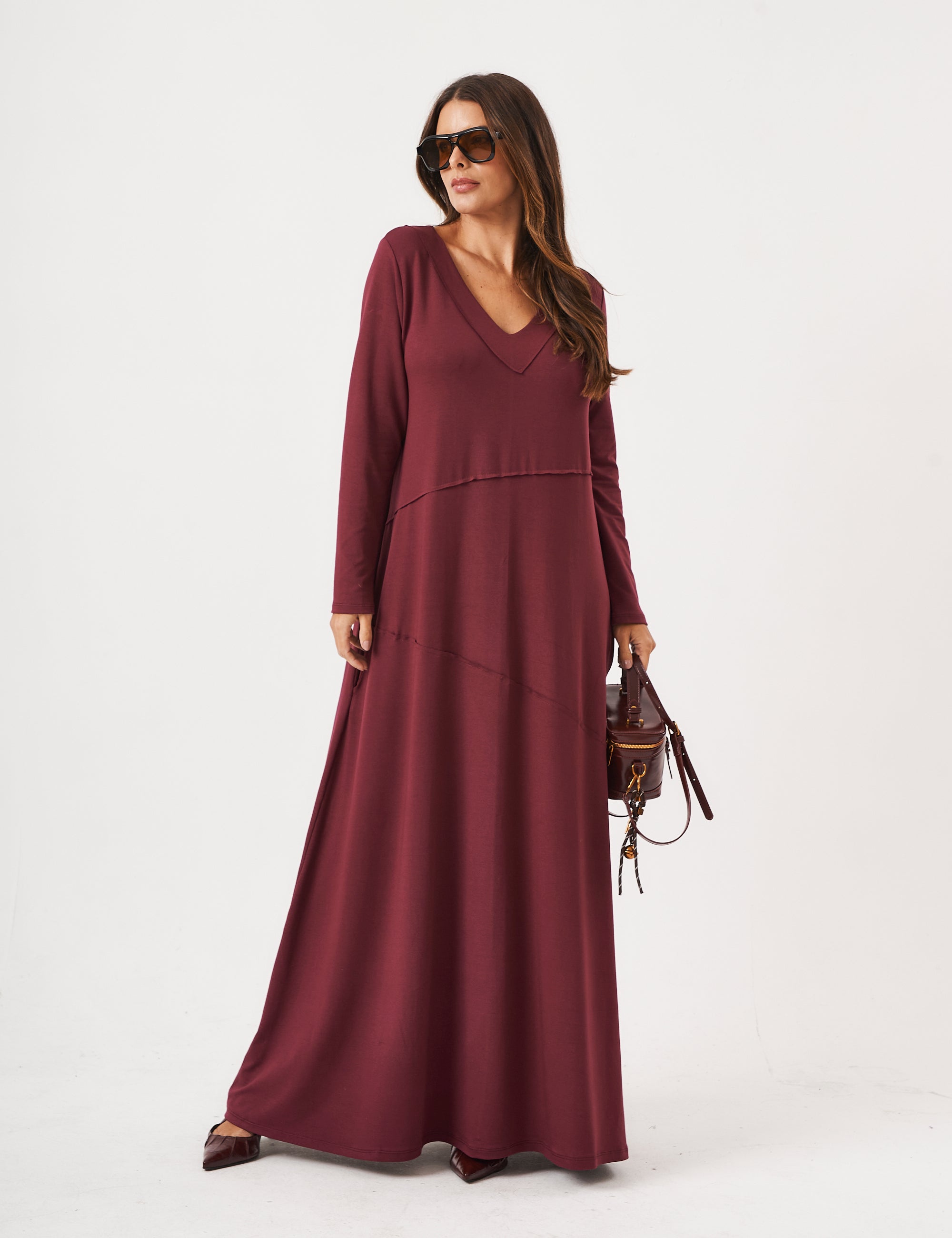 Vestido Emily Malbec