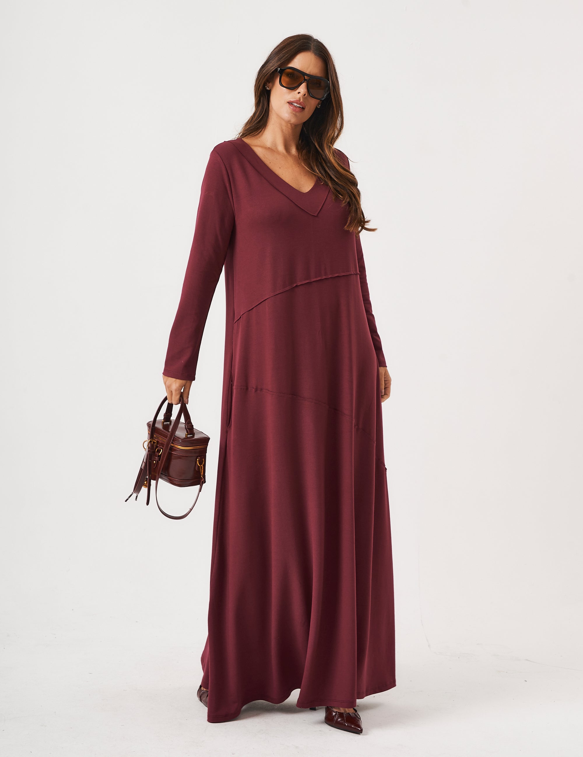 Vestido Emily Malbec
