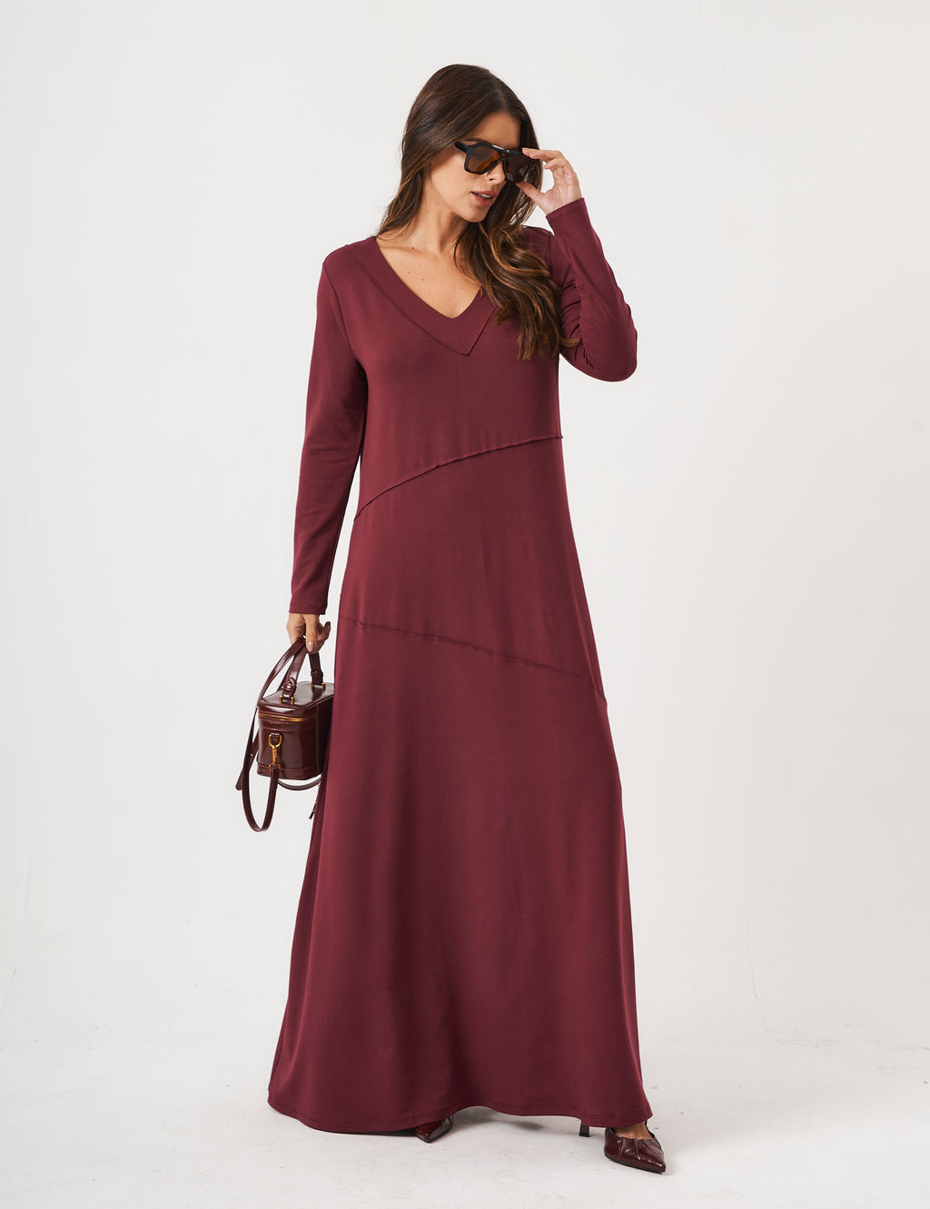 Vestido Emily Malbec