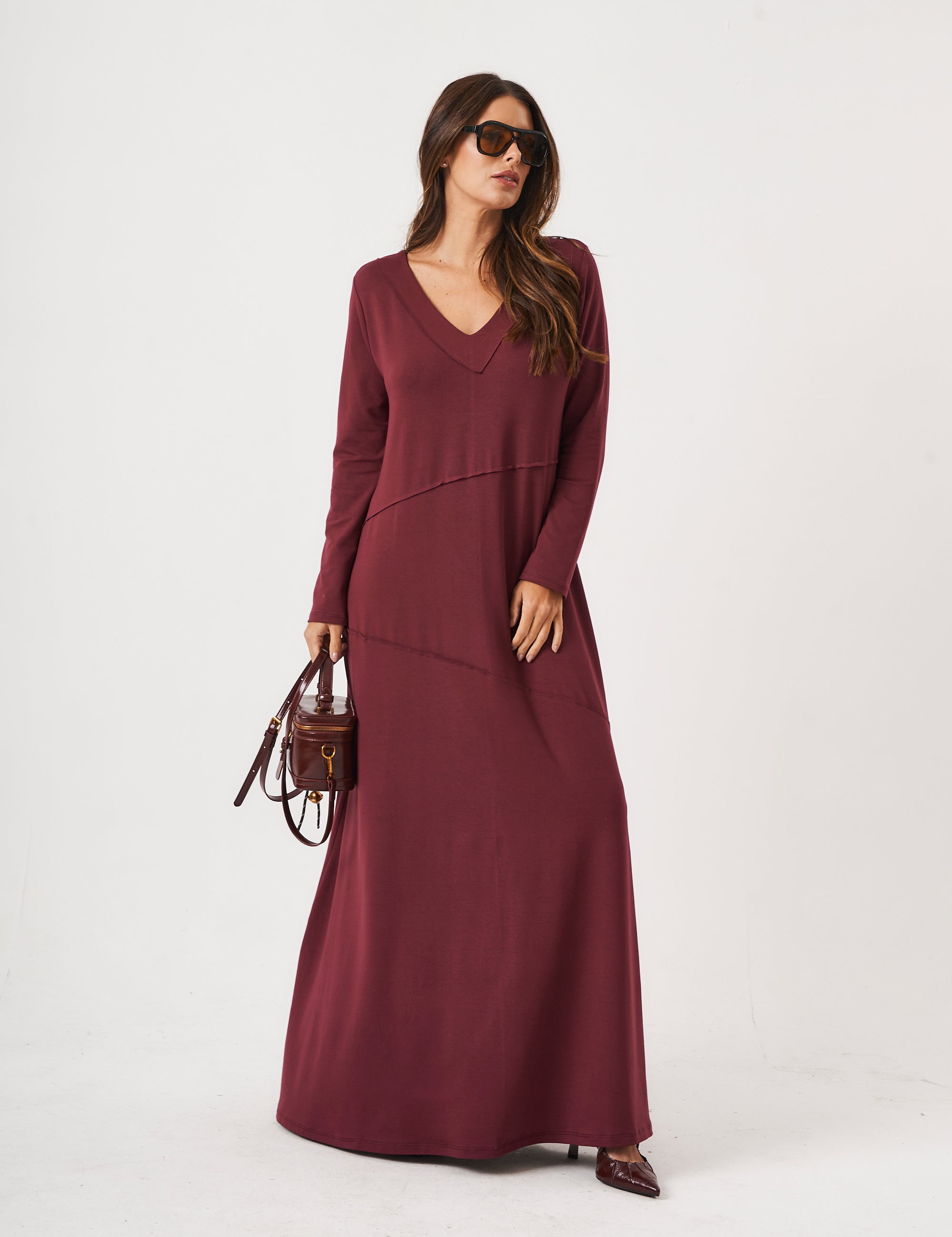 Vestido Emily Malbec