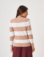 Blusa Tricô Duo Bege / Off White