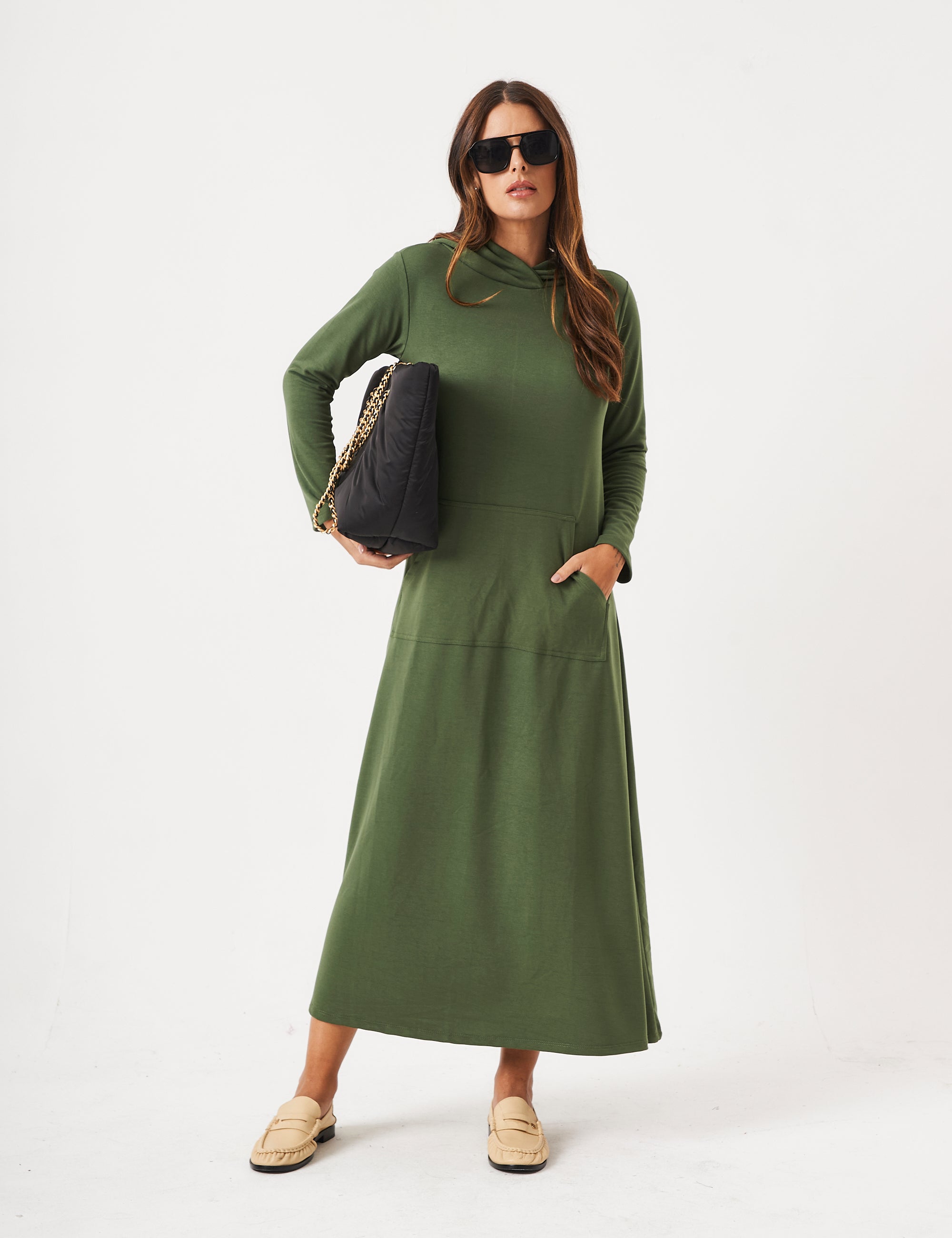 Vestido Fatima Verde Militar