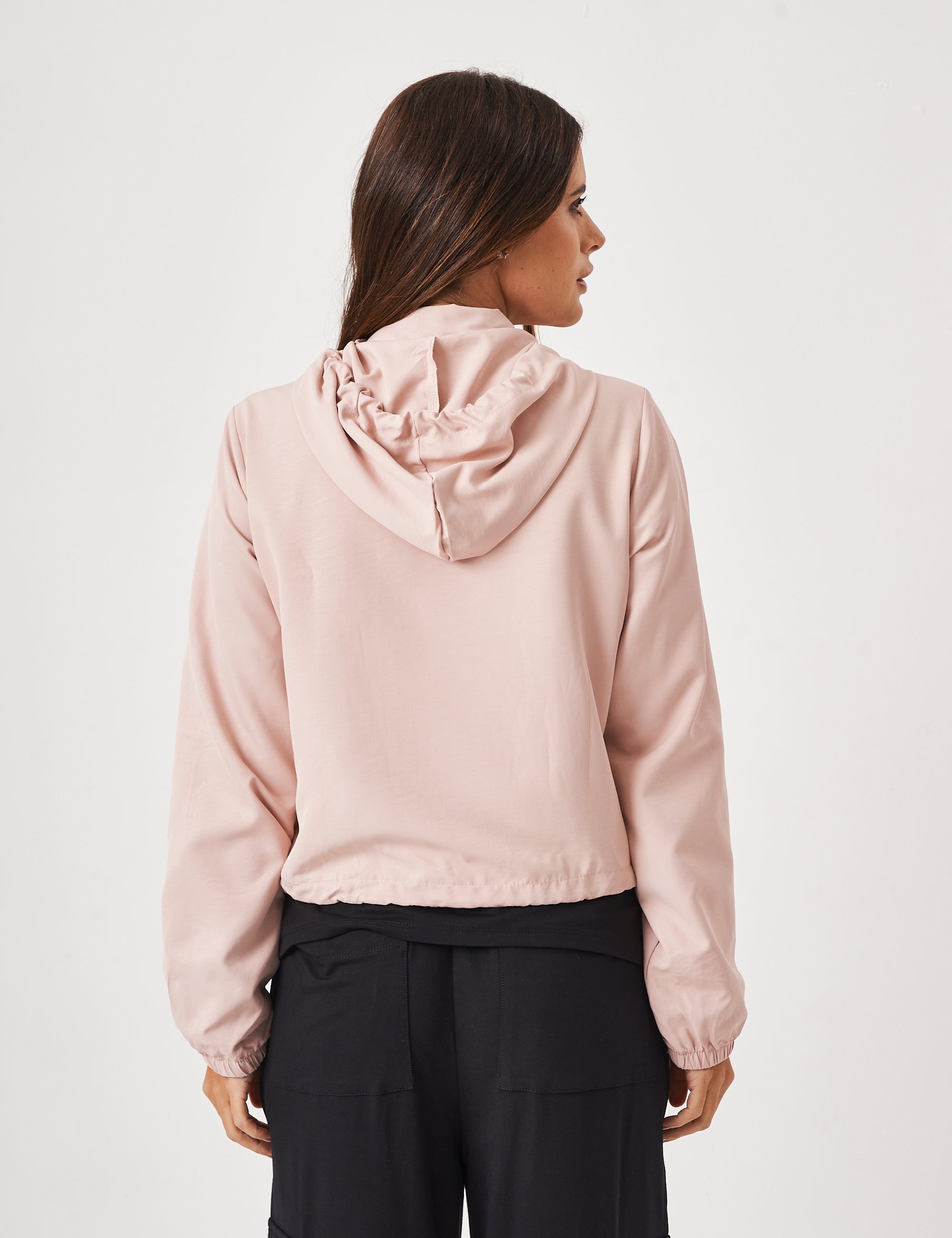 Jaqueta Corta Vento Rosa Bebê