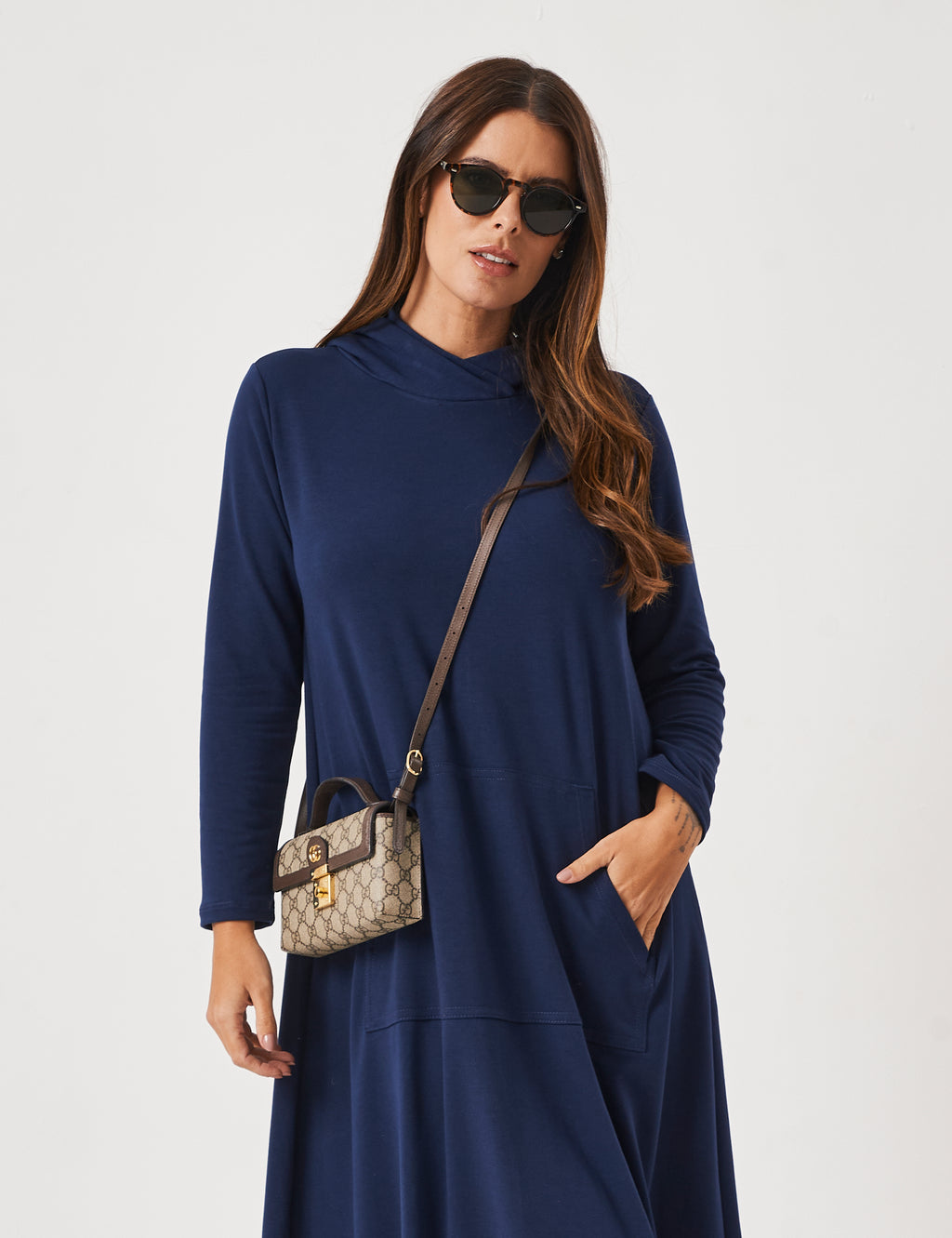 Vestido Fatima Azul Marinho