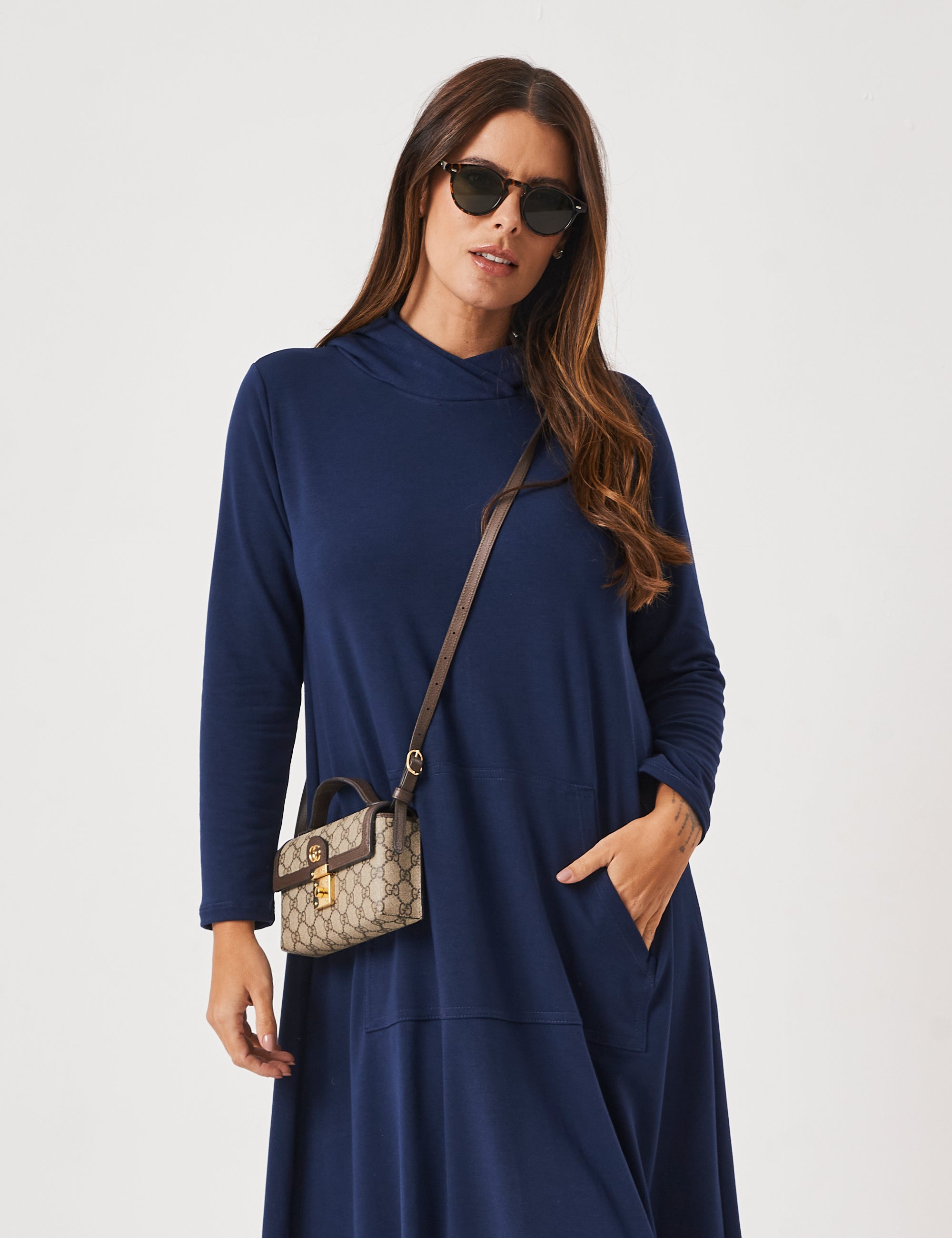 Vestido Fatima Azul Marinho