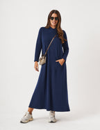 Vestido Fatima Azul Marinho