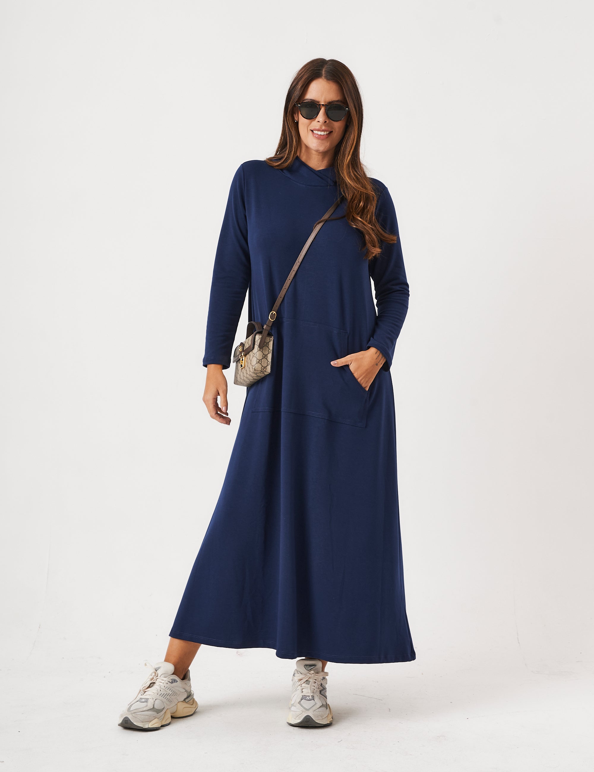 Vestido Fatima Azul Marinho