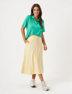 Conjunto Blusa Ravenna Verde e Saia Alessia Amarelo