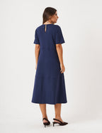 Vestido Olivia Linhas Azul Marinho