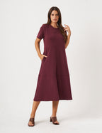 Vestido Linhas Olivia Malbec