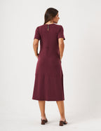 Vestido Linhas Olivia Malbec
