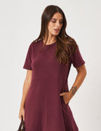 Vestido Linhas Olivia Malbec