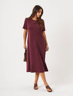 Vestido Linhas Olivia Malbec