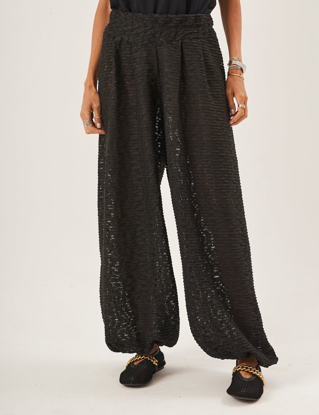 Calça Aladin Renda Preta