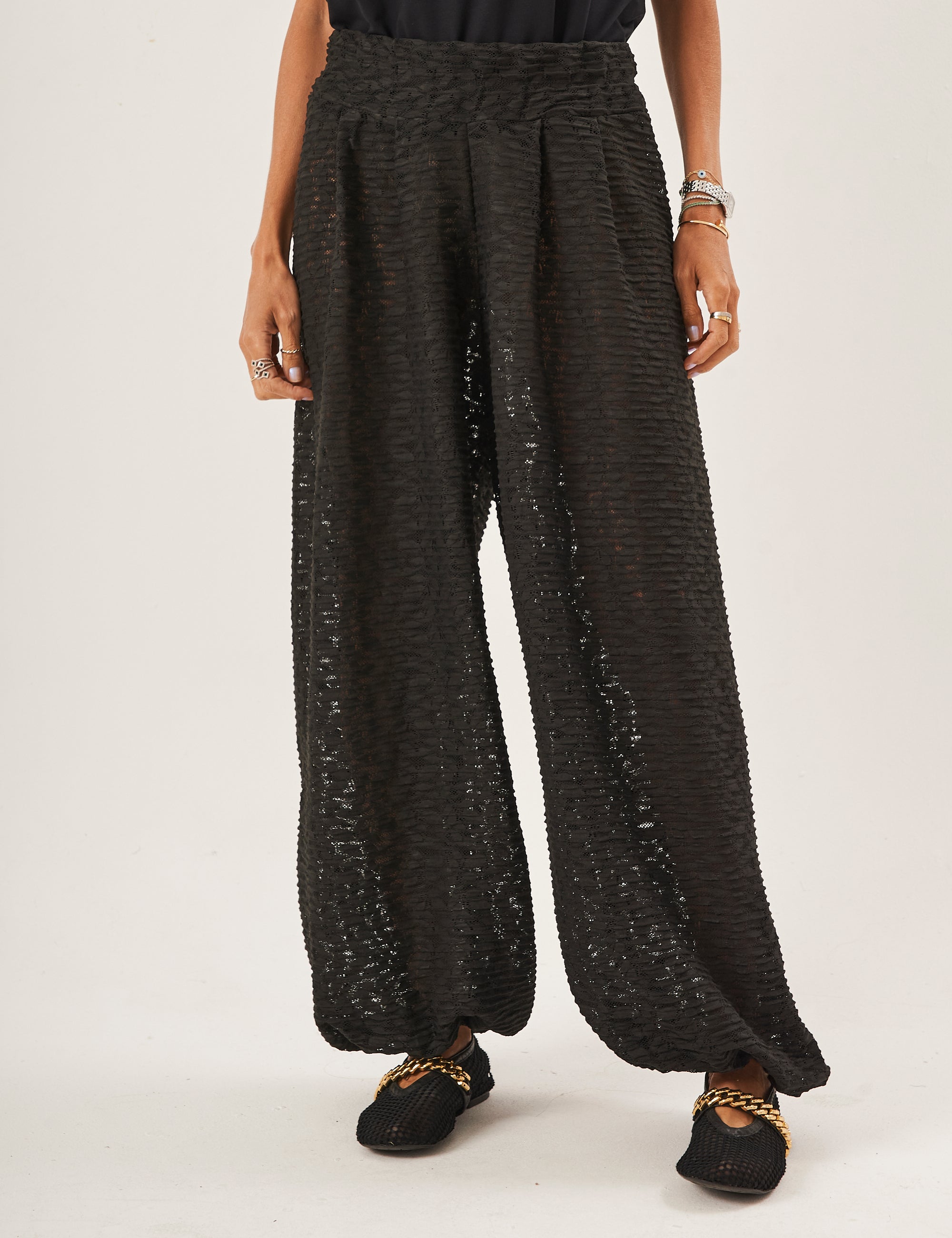 Calça Aladin Renda Preta