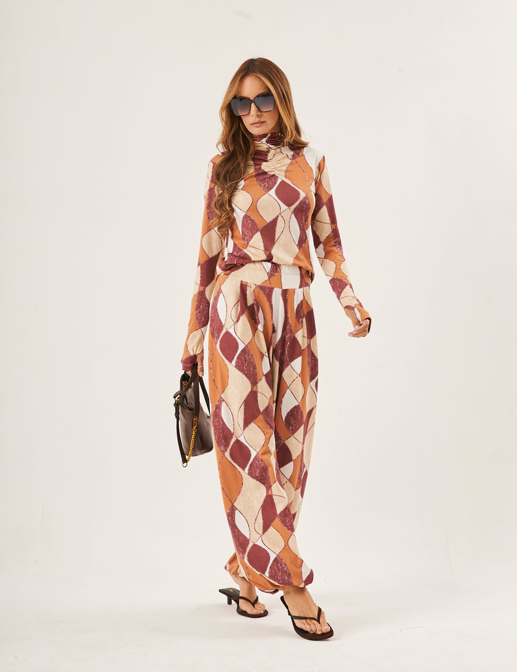 Conjunto Cecilia Estampa Malbec