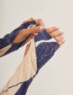 Conjunto Cecilia Estampa Azul Marinho