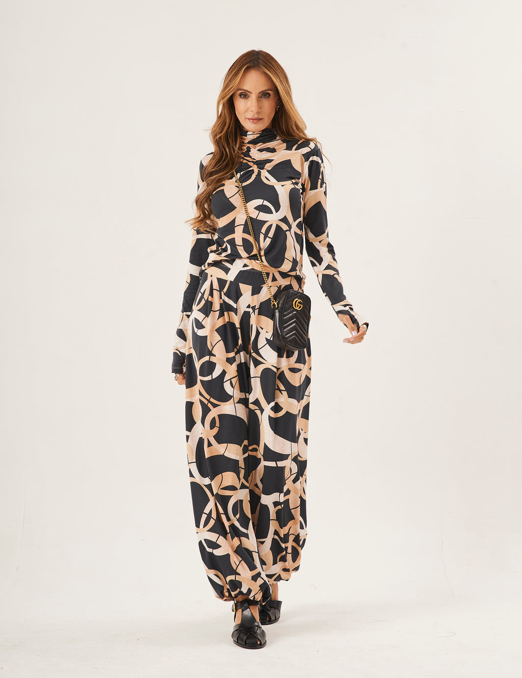 Conjunto Cecilia Estampa Bege