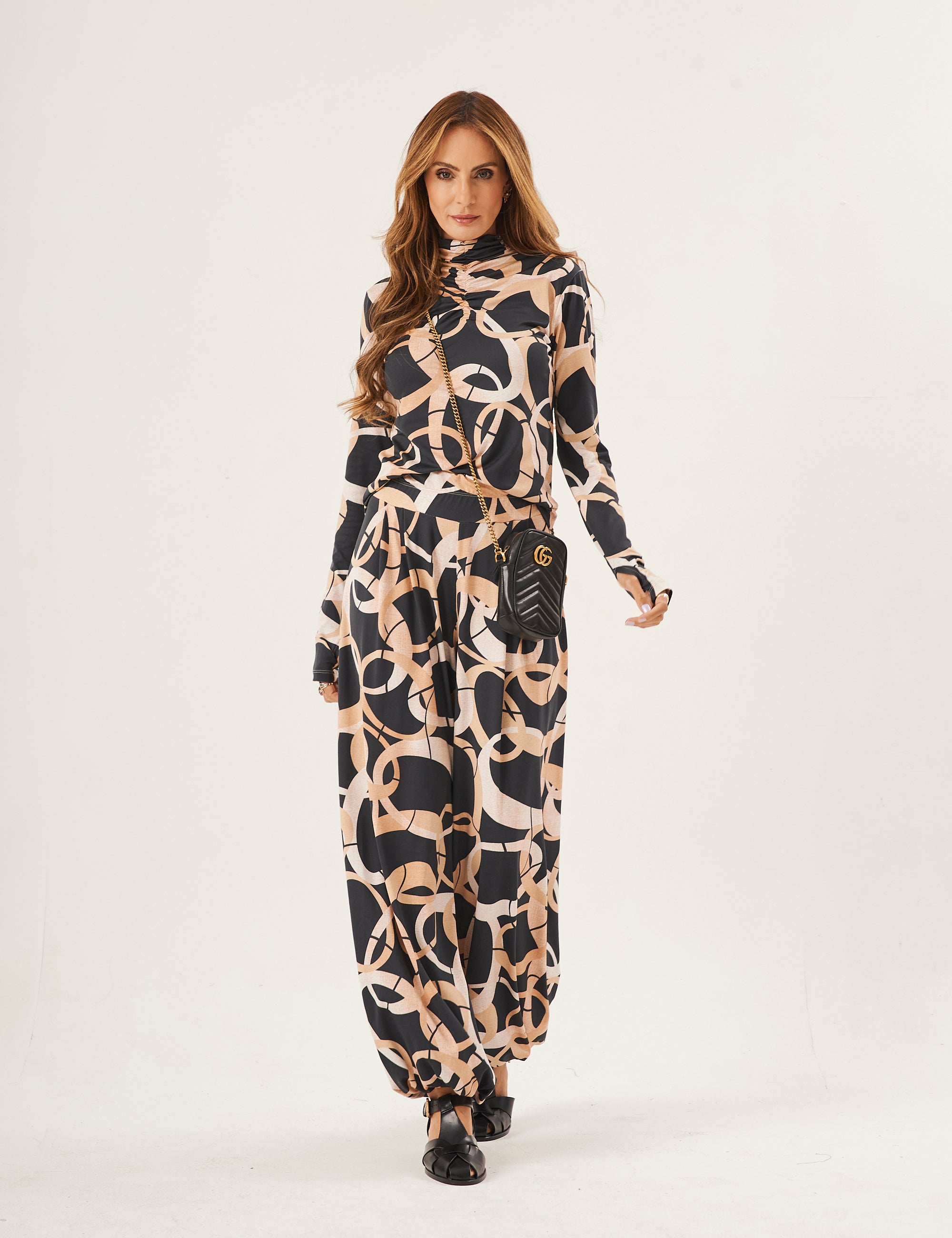 Conjunto Cecilia Estampa Bege