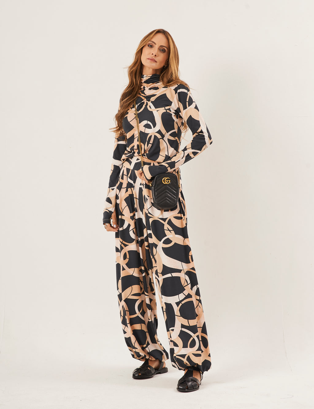 Conjunto Cecilia Estampa Bege