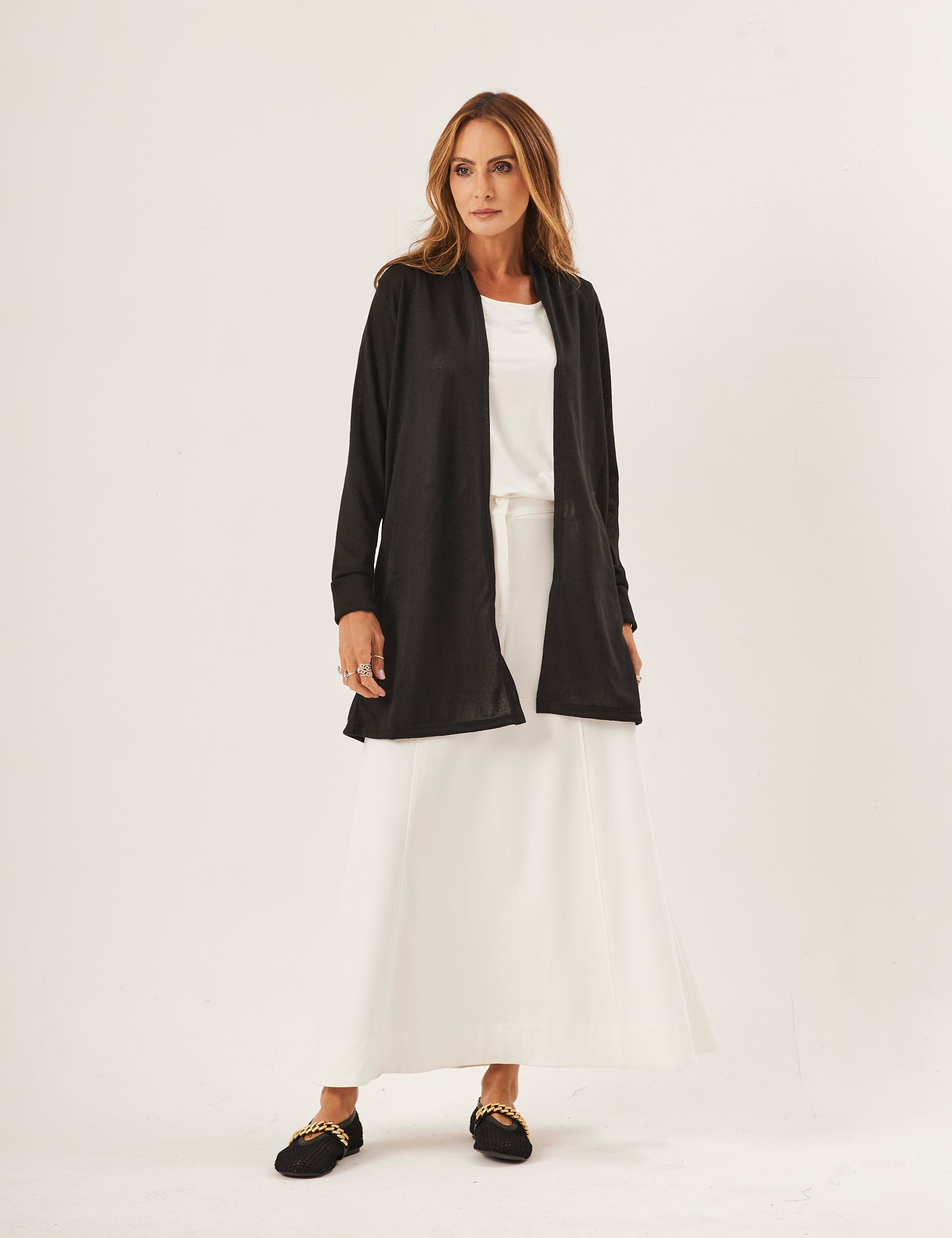 Cardigan Curto Lãzinha Preto