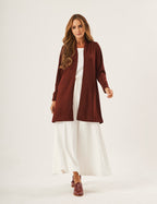 Cardigan Curto Lãzinha Bordô