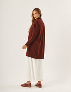 Cardigan Curto Lãzinha Bordô