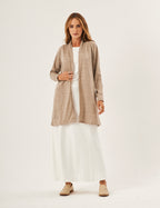 Cardigan Curto Lãzinha Bege