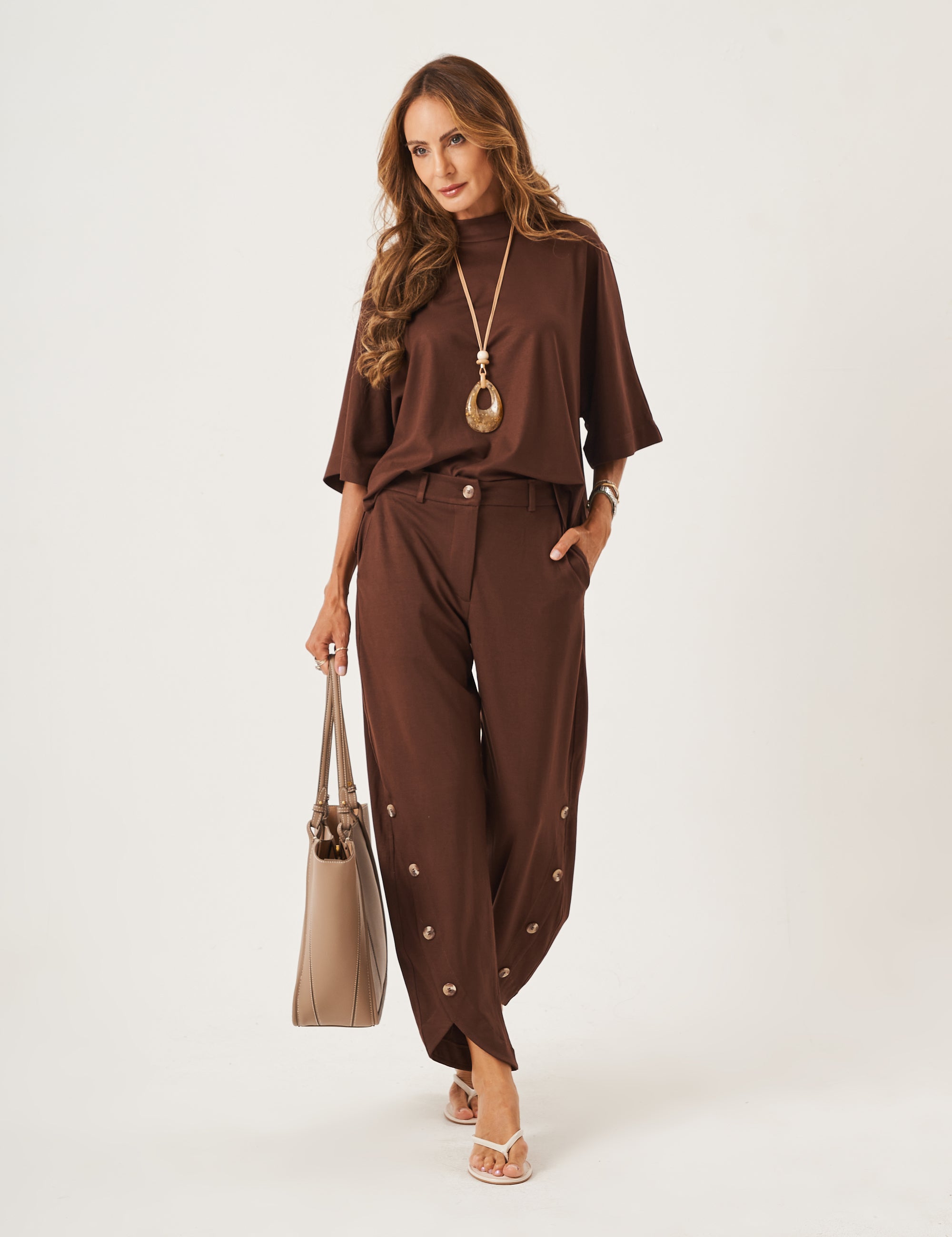 Conjunto Mavie Marrom