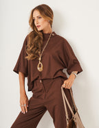 Conjunto Mavie Marrom