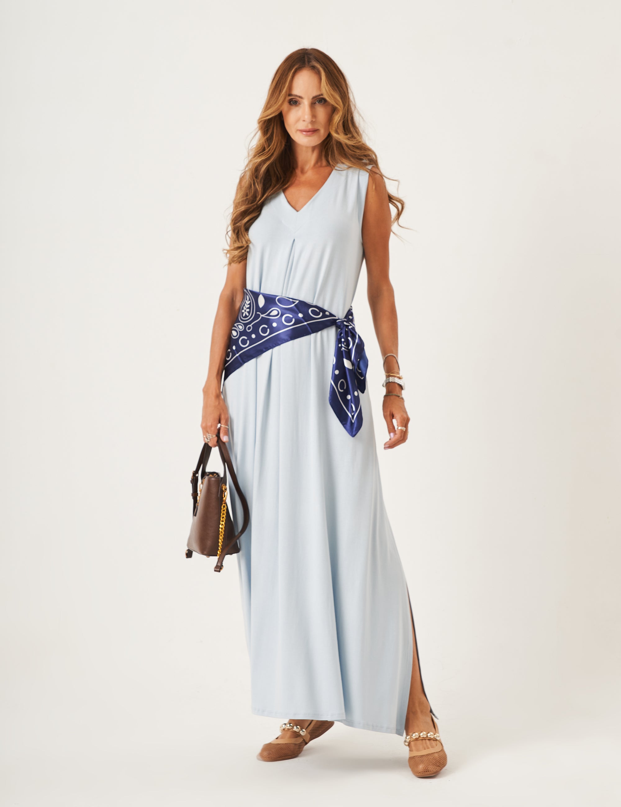 Vestido Sophie Azul Céu