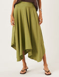 Saia Midi Eloá Verde Oliva