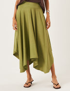 Saia Midi Eloá Verde Oliva