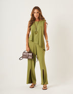Conjunto Florence Verde Olivia