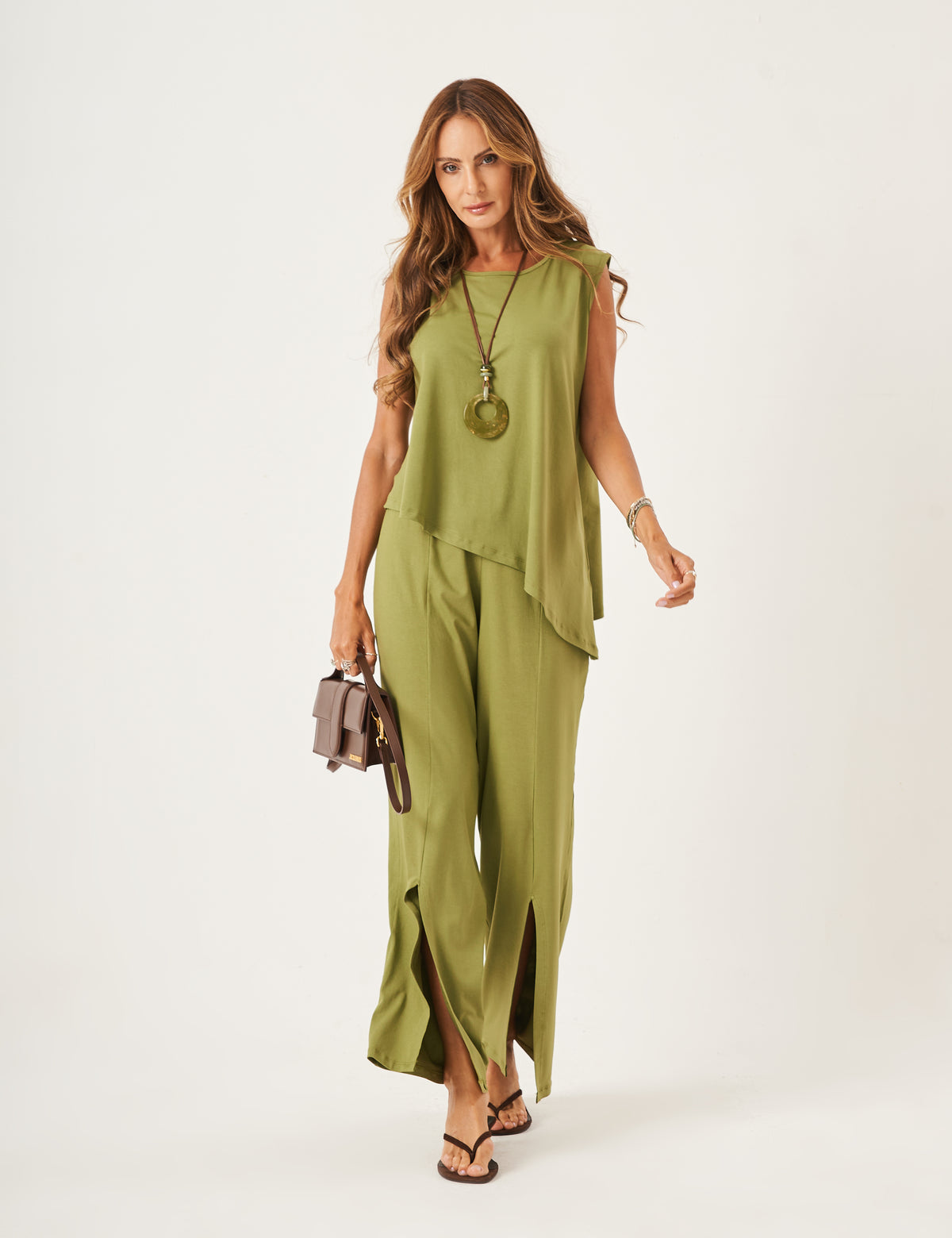 Conjunto Florence Verde Oliva