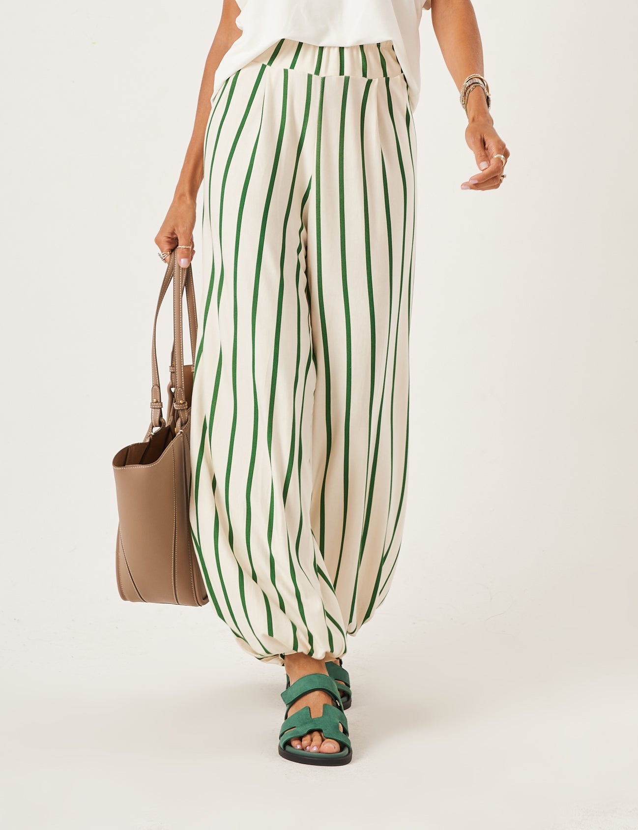 Calça Aladin Listras Verde