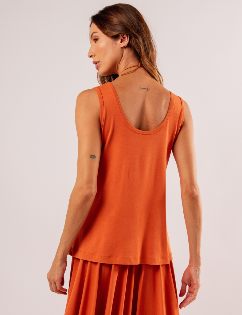 BLUSA REGATA ELOÁ TERRACOTA