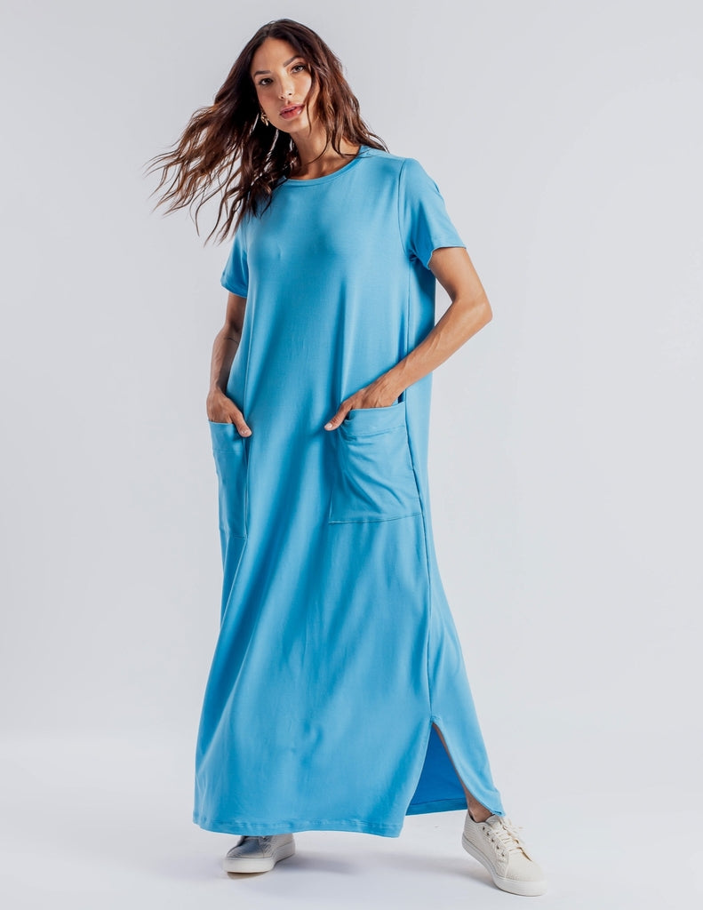 Vestido Paolla azul claro