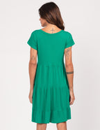 Vestido Curto Manuela Verde Bandeira
