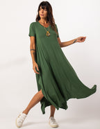 Vestido Aretha Verde Militar