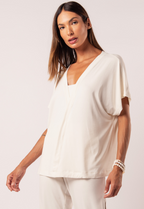 Blusa Transpassada Off White