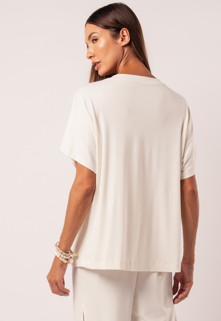 BLUSA TRANSPASSADA OFF WHITE