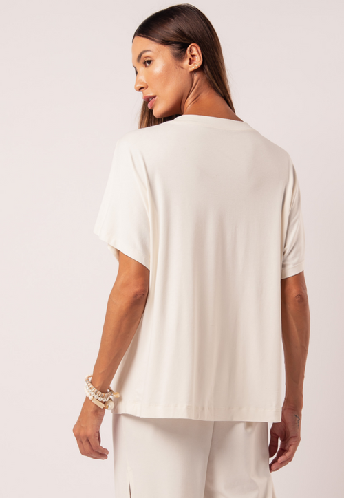 Blusa Transpassada Off White